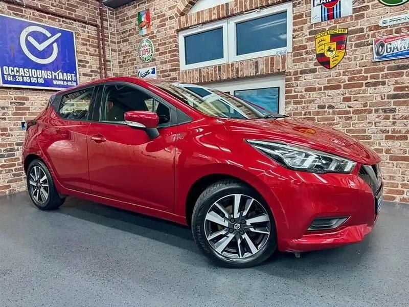 Rouge Utilisé 2017 Nissan Micra Acenta Citadine | 9 970 € (Bon prix) - Image 1/4