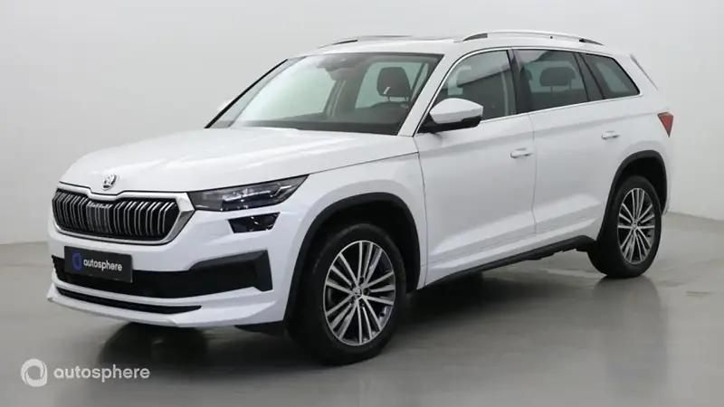 Blanc Utilisé 2023 Skoda Kodiaq LAURIN & KLEMENT SUV | 36 999 € (Prix assez cher) - Image 1/4