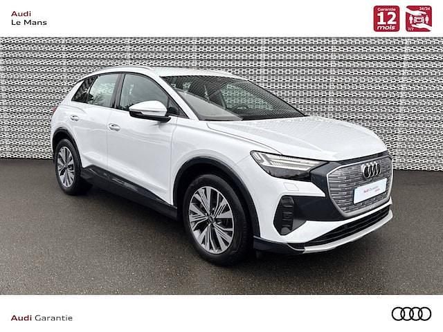 Blanc glacier métallisé Occasion 2023 Audi Q4 e-tron Design SUV | 31 490 € (Prix juste) - Image 1/4
