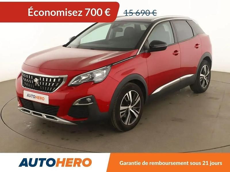 Rouge Utilisé 2017 Peugeot 3008 Allure SUV | 14 990 € (Prix juste) - Image 1/2