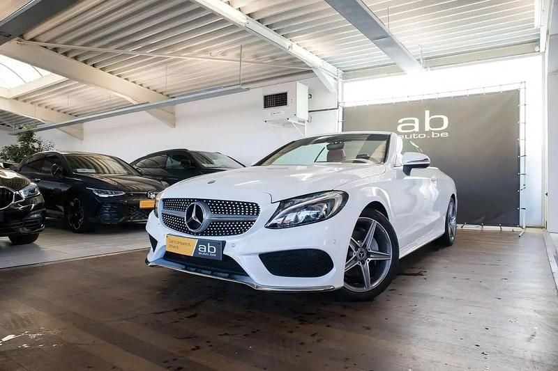 Blanc Occasion 2017 Mercedes C200 AMG Cabriolet | 29 900 € (Prix juste) - Image 1/4