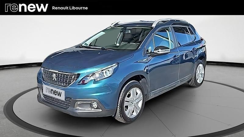 Bleu Utilisé 2019 Peugeot 2008 Style SUV | 9 950 € (Super prix) - Image 1/4