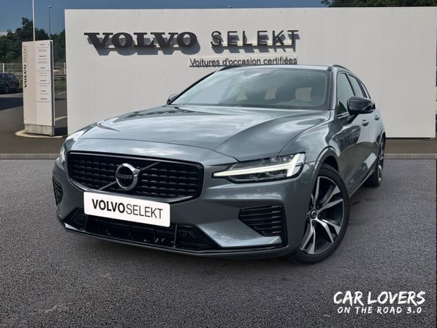 Gris Utilisé 2021 Volvo V60 R-Design Break | 33 900 € (Prix juste) - Image 1/4