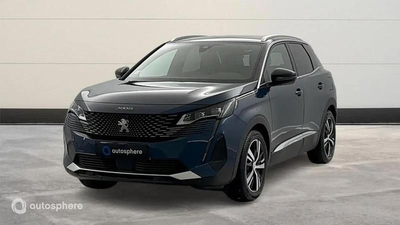Bleu Utilisé 2021 Peugeot 3008 GT SUV | 24 299 € (Prix assez cher) - Image 1/4