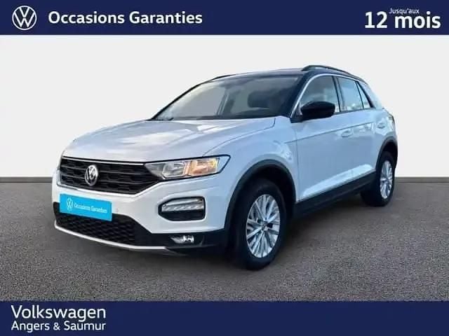 Blanc pur toit noir uni Occasion 2020 VW T-Roc SUV | 18 990 € (Bon prix) - Image 1/4