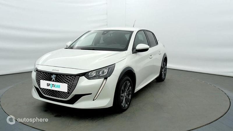 Blanc Utilisé 2021 Peugeot e-208 Allure Citadine | 13 758 € (Prix juste) - Image 1/4