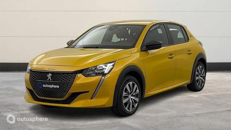 Jaune Utilisé 2022 Peugeot e-208 Active Citadine | 15 499 € (Prix juste) - Image 1/4