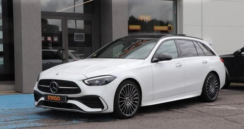 Blanc Utilisé 2021 Mercedes C220 AMG line Break | 34 990 € (Prix cher) - Image 1/4