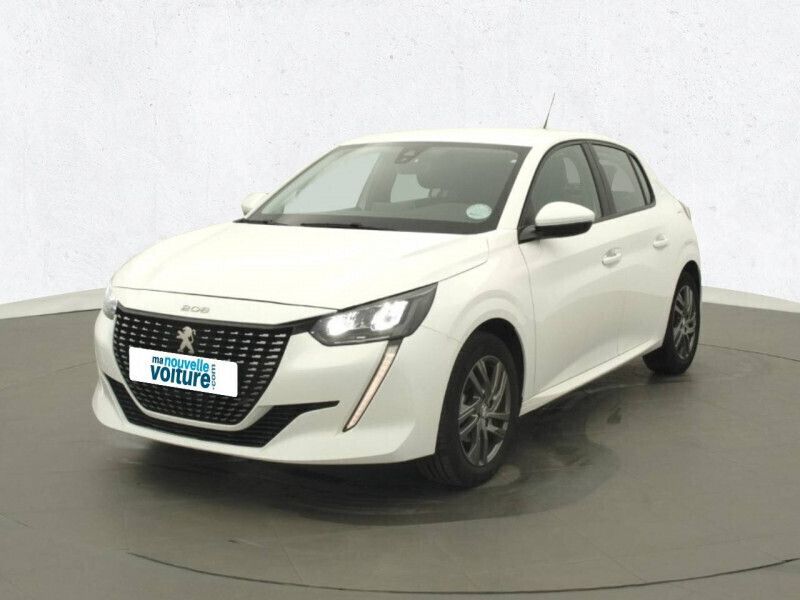 Blanc Utilisé 2021 Peugeot 208 Business-Line Citadine | 11 790 € (Prix juste) - Image 1/4