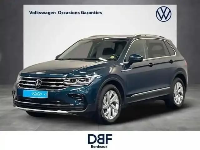 Bleu Occasion 2022 VW Tiguan Elegance SUV | 32 799 € (Prix juste) - Image 1/4