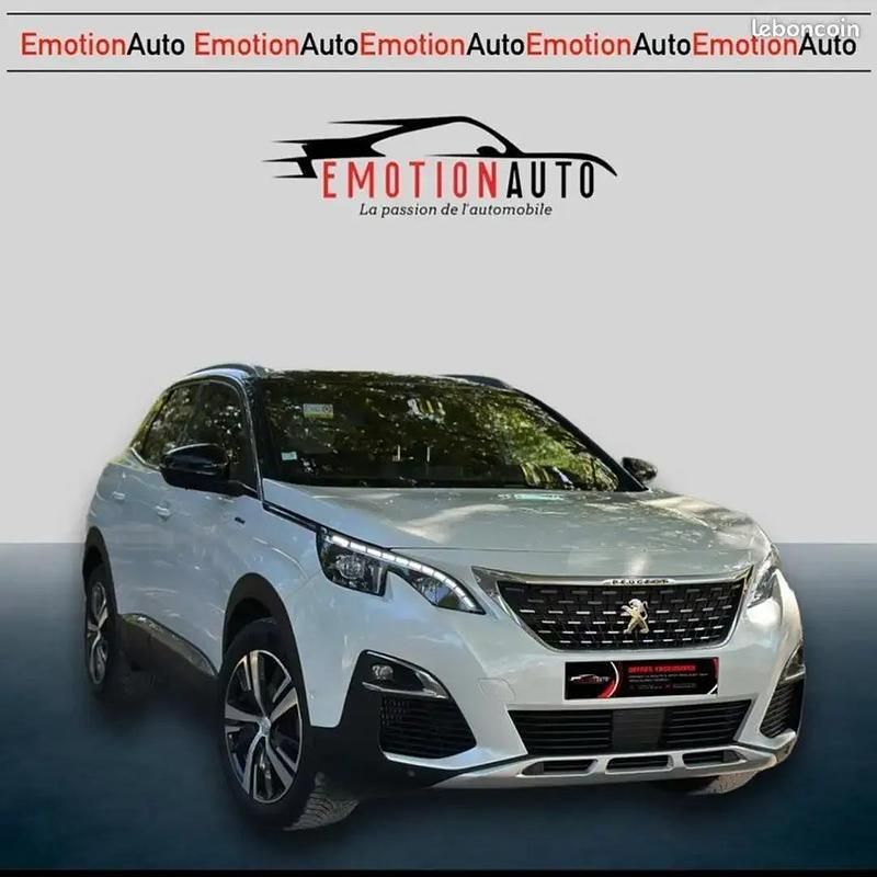 Blanc Utilisé 2018 Peugeot 3008 GT-line Monospace | 13 490 € (Bon prix) - Image 1/4