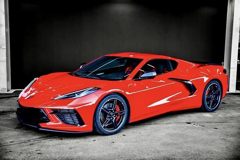 Rouge Utilisé 2021 Chevrolet Corvette Stingray Coupé | 148 900 € - Image 1/4