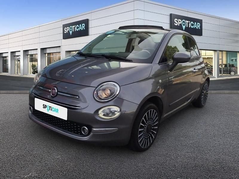 Coloris métal tech house grey Utilisé 2016 Fiat 500 Lounge Cabriolet | 7 990 € (Bon prix) - Image 1/4