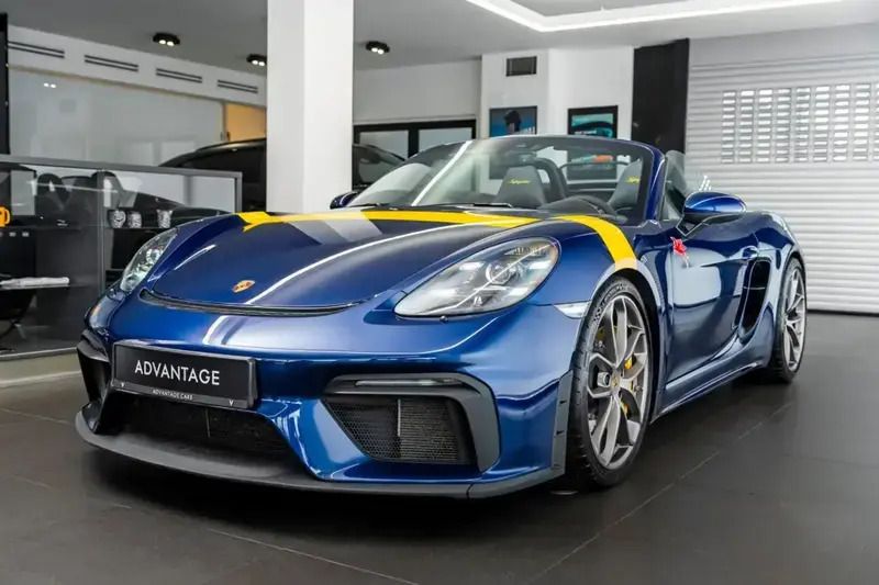 Bleu Utilisé 2020 Porsche 718 Spyder Cabriolet | 134 990 € - Image 1/4