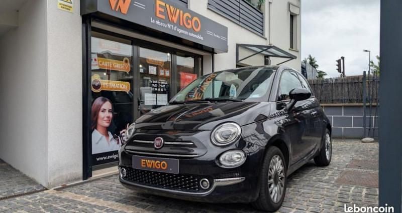 Noir Utilisé 2018 Fiat 500 Lounge Citadine | 9 490 € (Super prix) - Image 1/4