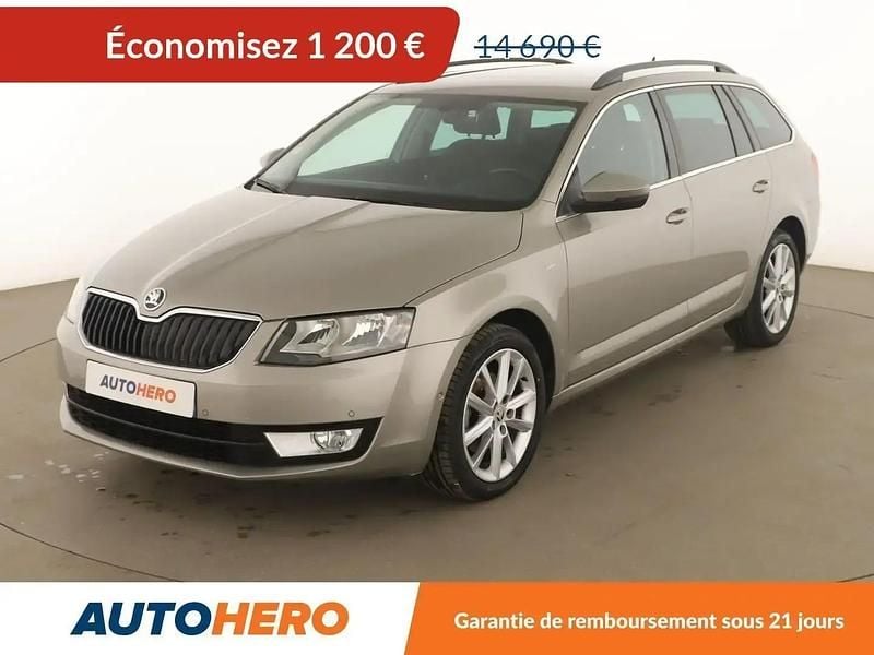 Beige Utilisé 2016 Skoda Octavia Break | 13 490 € (Bon prix) - Image 1/2