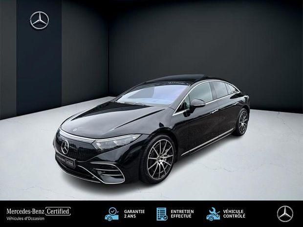 Noir Utilisé 2022 Mercedes EQS450+ AMG line Berline | 62 990 € (Super prix) - Image 1/4