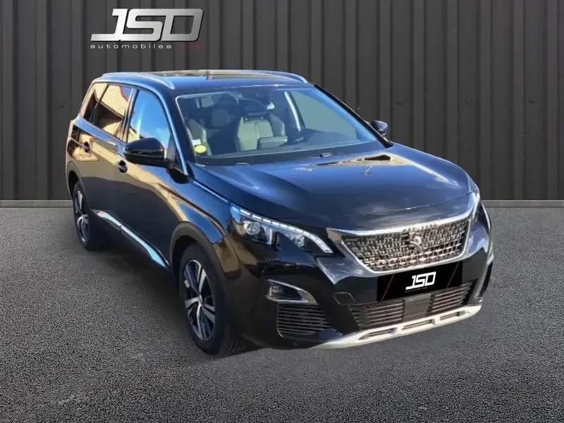 Noir Utilisé 2020 Peugeot 5008 Allure Monospace | 25 990 € (Prix juste) - Image 1/4