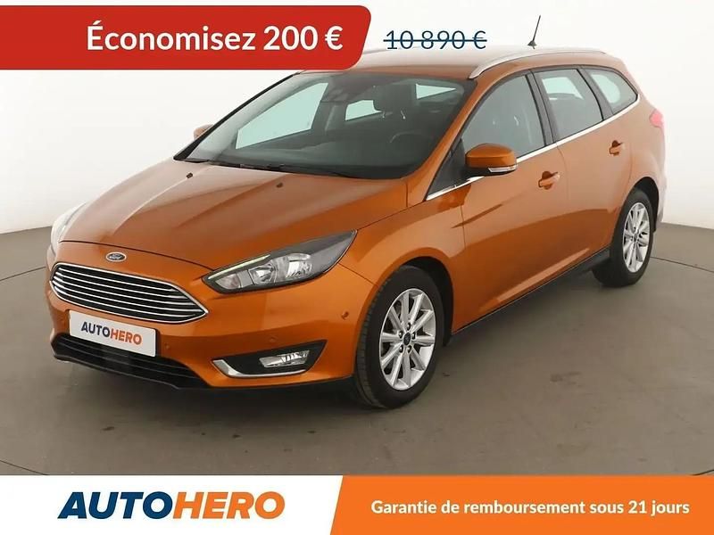 Orange Utilisé 2017 Ford Focus Titanium Break | 10 690 € (Prix assez cher) - Image 1/2