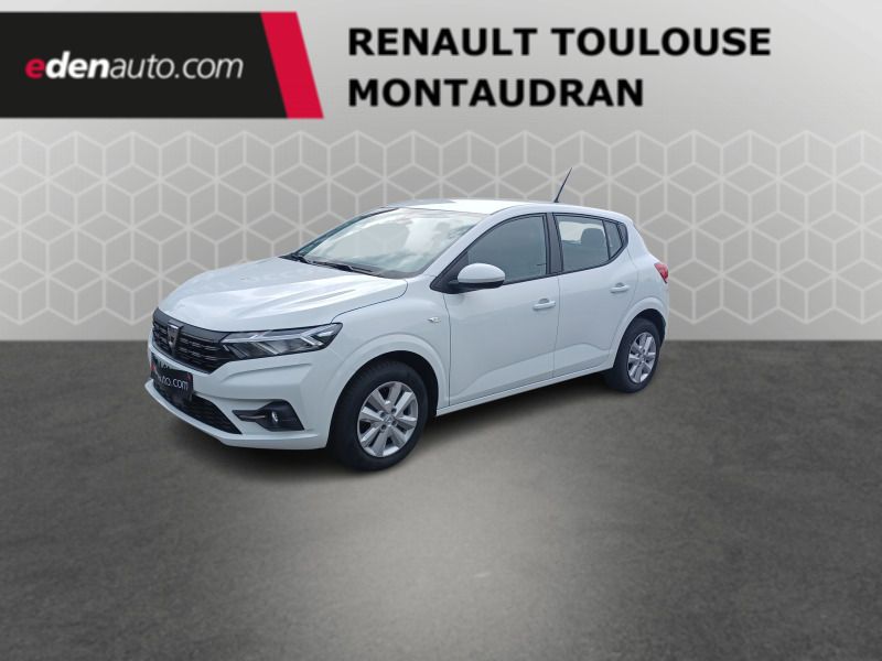 Blanc Utilisé 2022 Dacia Sandero Comfort Citadine | 12 450 € (Prix assez cher) - Image 1/3