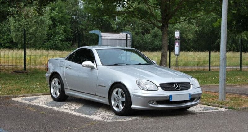 Gris Utilisé 2002 Mercedes SLK200 Cabriolet | 9 500 € - Image 1/4