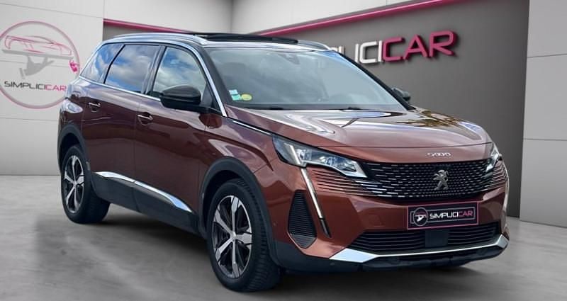 Brun Utilisé 2021 Peugeot 5008 GT Monospace | 29 990 € (Prix cher) - Image 1/4