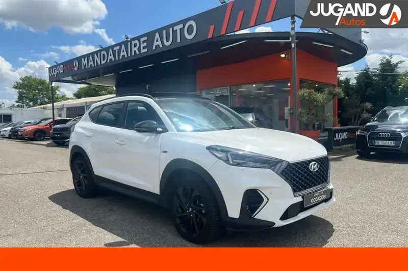 Blanc Utilisé 2019 Hyundai Tucson N Line SUV | 18 980 € (Prix juste) - Image 1/4
