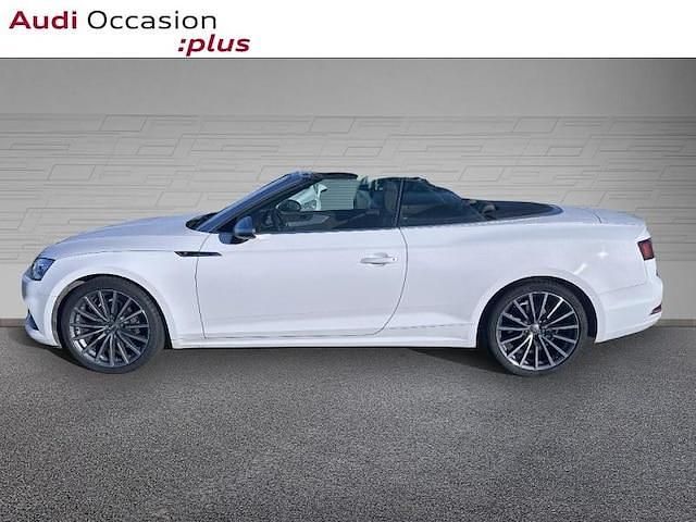 Occasion Audi A5 Cabriolet S-Line 190 ch (139 kW) 2018 Blanc ibis Cabriolet