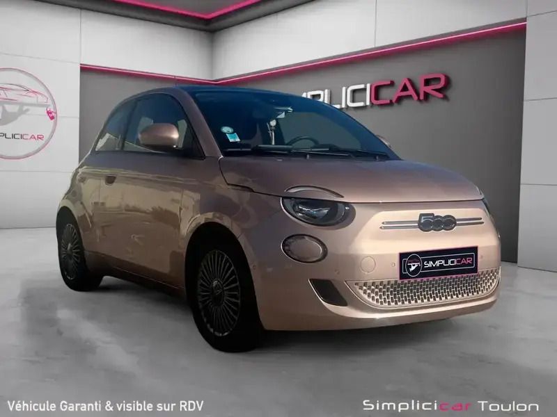 Orange Utilisé 2021 Fiat 500e Citadine | 14 480 € (Super prix) - Image 1/4