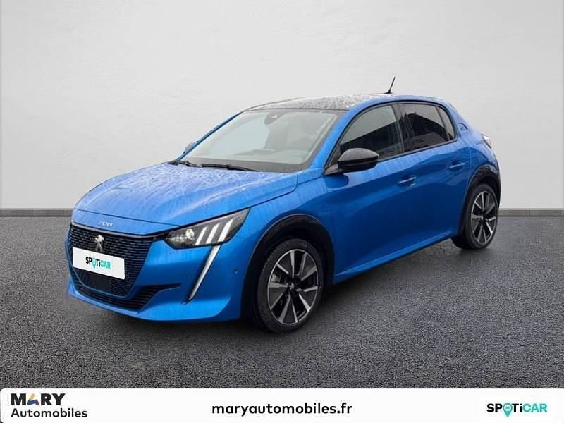 Bleue Occasion 2022 Peugeot e-208 GT Citadine | 21 990 € (Prix cher) - Image 1/4