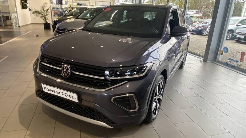 Gris Utilisé 2024 VW T-Cross R-line SUV | 31 900 € - Image 1/3