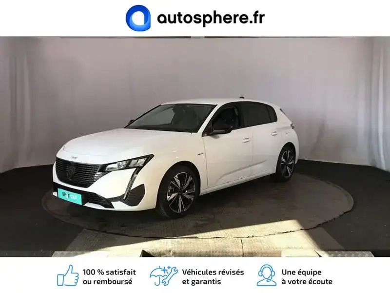 Blanc okénite (m) Utilisé 2023 Peugeot 308 Allure Berline | 33 999 € - Image 1/4
