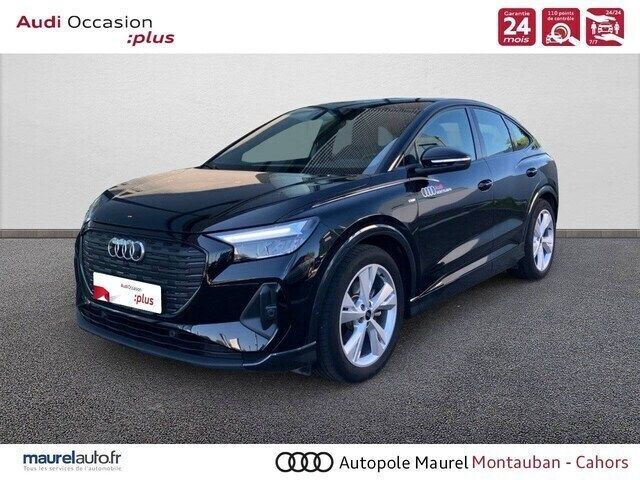 Noir mythe métallisé Utilisé 2022 Audi Q4 Sportback e-tron S-Line SUV | 34 990 € (Bon prix) - Image 1/4