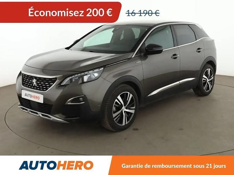 Gris Utilisé 2019 Peugeot 3008 GT-line SUV | 15 990 € (Prix juste) - Image 1/2