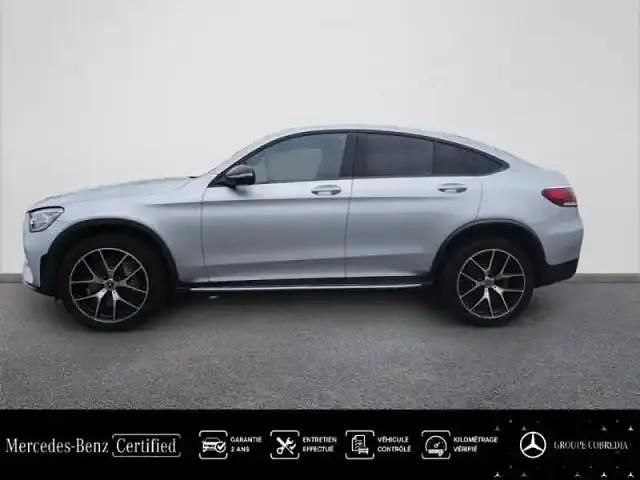 Occasion Mercedes GLC300 AMG line 194 ch (142 kW) 2022 Argent hightech métallisé Coupé