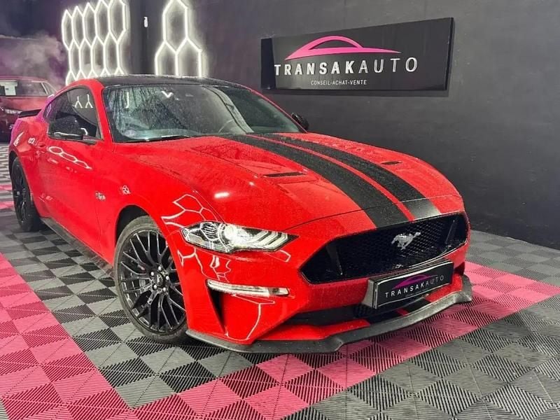 Rouge Occasion 2019 Ford Mustang GT Fastback Coupé | 49 990 € (Prix juste) - Image 1/4