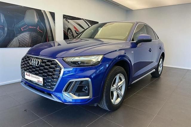 Bleu ultra métallisé Utilisé 2021 Audi Q5 Sportback S-Line SUV | 40 875 € (Super prix) - Image 1/4