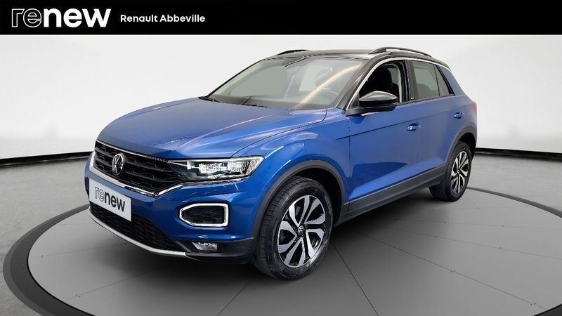 Bleu Utilisé 2021 VW T-Roc LOUNGE SUV | 20 990 € (Prix juste) - Image 1/4