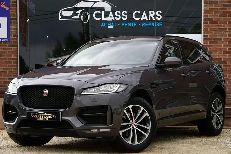 Gris Utilisé 2017 Jaguar F-Pace R-Sport SUV | 19 990 € (Prix juste) - Image 1/4