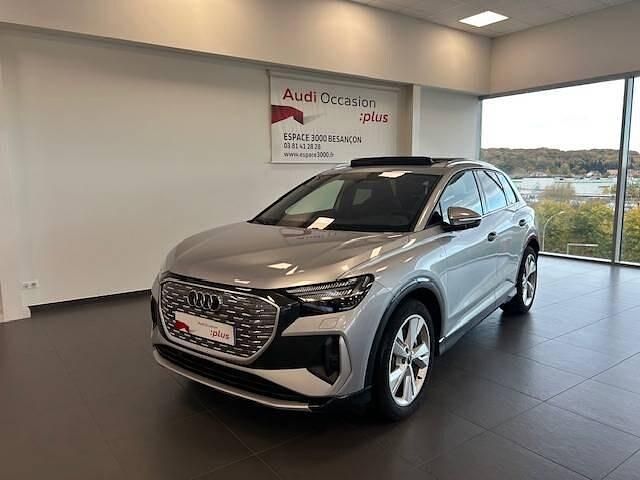 Argent fleuret métallisé Occasion 2024 Audi Q4 e-tron Design SUV | 45 990 € (Bon prix) - Image 1/4