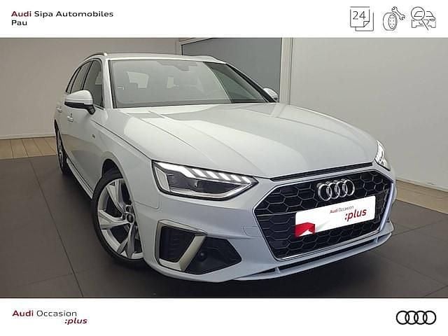 Blanc glacier métallisé Occasion 2023 Audi A4 S-Line Break | 33 490 € (Bon prix) - Image 1/4