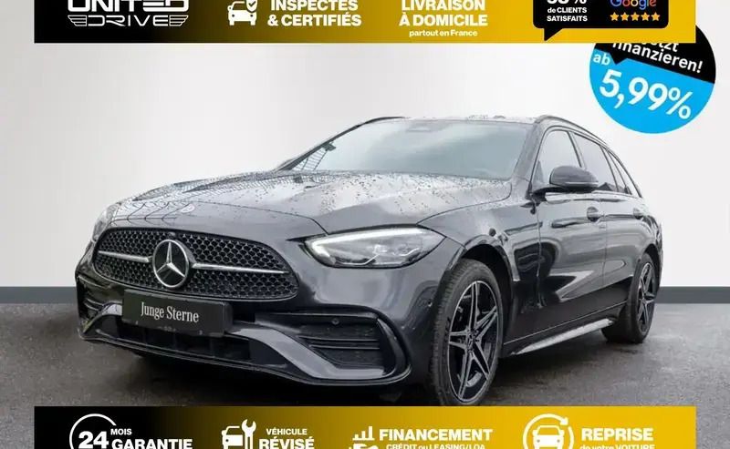 Gris Utilisé 2024 Mercedes C300e AMG line Break | 45 570 € (Prix juste) - Image 1/4