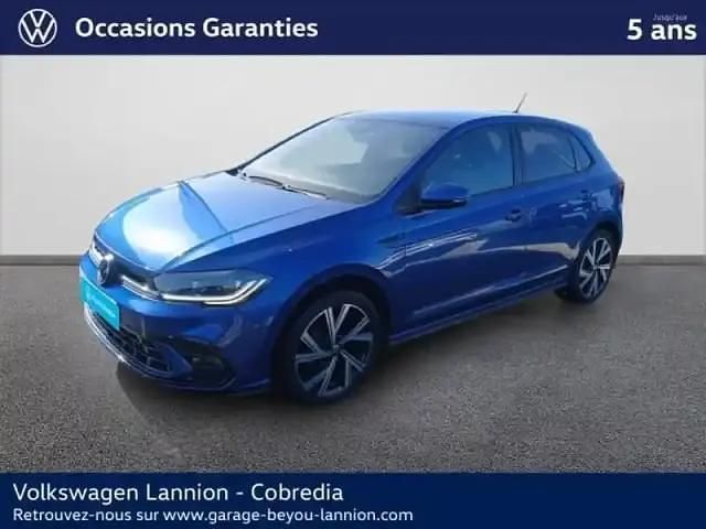 Bleu Utilisé 2022 VW Polo R-line Berline | 20 490 € (Prix juste) - Image 1/4