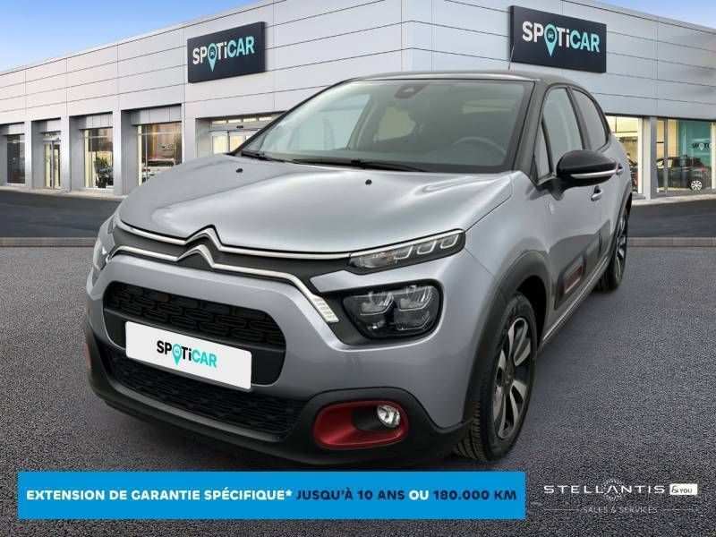 Gris Utilisé 2021 Citroën C3 PureTech Citadine | 11 590 € (Prix juste) - Image 1/3