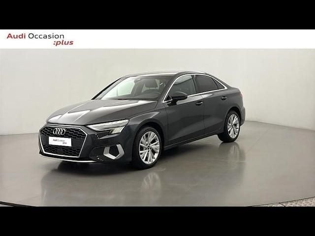 Gris manhattan métallisé Occasion 2021 Audi A3 Design Berline | 24 799 € (Prix assez cher) - Image 1/4