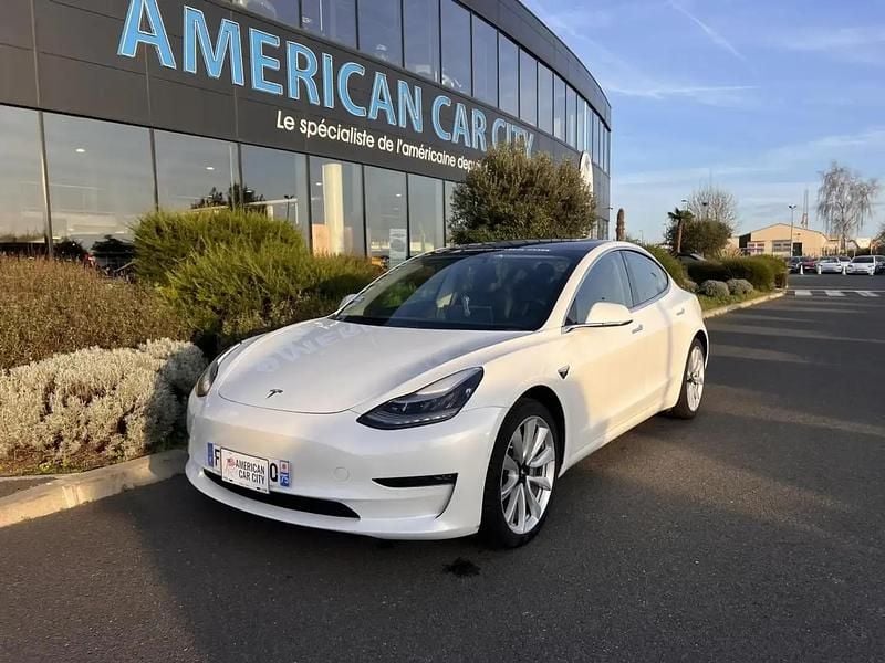 Blanc Occasion 2019 Tesla Model 3 Long Range AWD Berline | 28 990 € (Prix juste) - Image 1/4