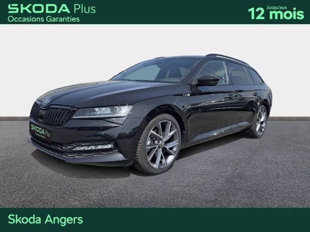 Noir Utilisé 2022 Skoda Superb SportLine | 29 990 € (Prix juste) - Image 1/4