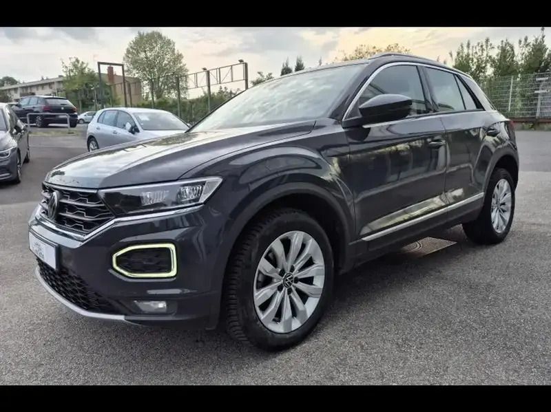 Gris Utilisé 2021 VW T-Roc SUV | 22 900 € (Prix juste) - Image 1/4