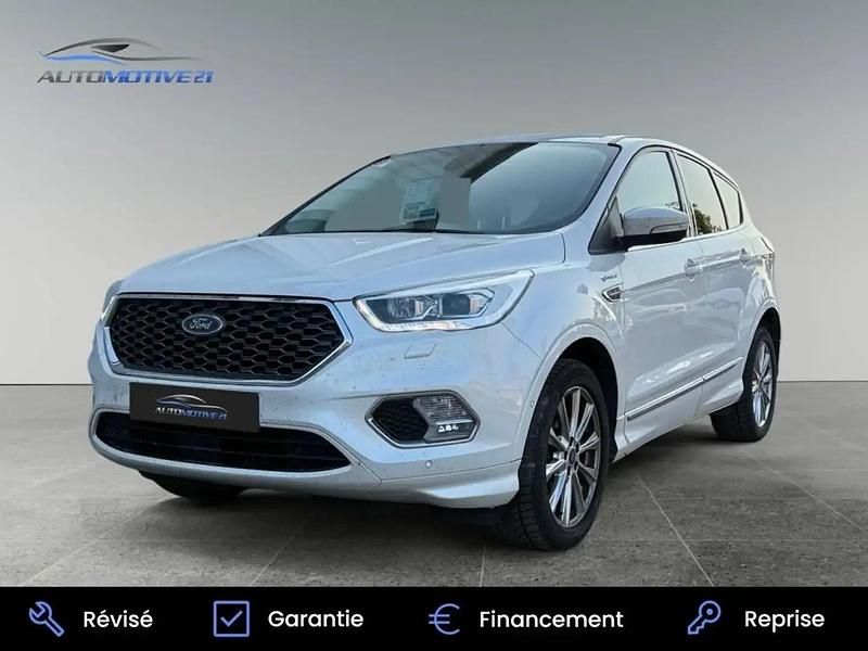 Blanc Utilisé 2018 Ford Kuga Vignale SUV | 16 490 € (Prix juste) - Image 1/4