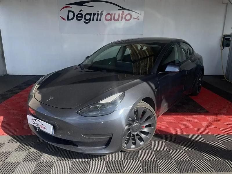 Gris Utilisé 2021 Tesla Model 3 Performance Berline | 25 990 € (Bon prix) - Image 1/4